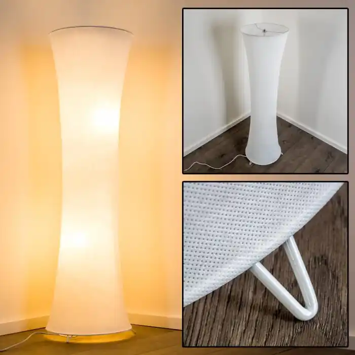 Precio Económico HERON Lámpara de Pie Blanca, 2 luces