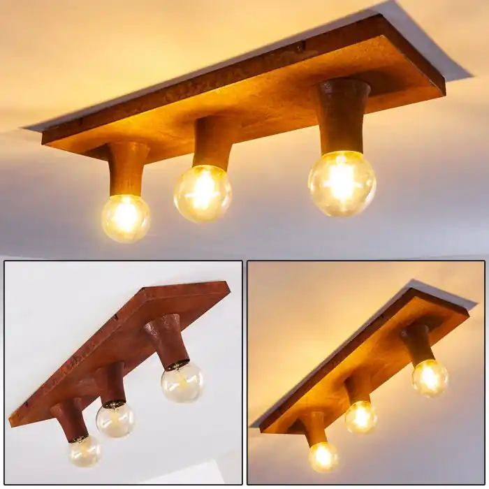 Kimstad Lámpara de Techo Color óxido, 3 luces Compra Ahora