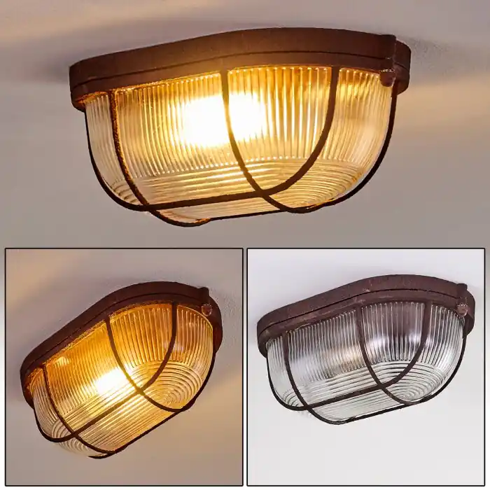 A Buen Precio Catawba Lámpara de Techo Color óxido, 1 luz