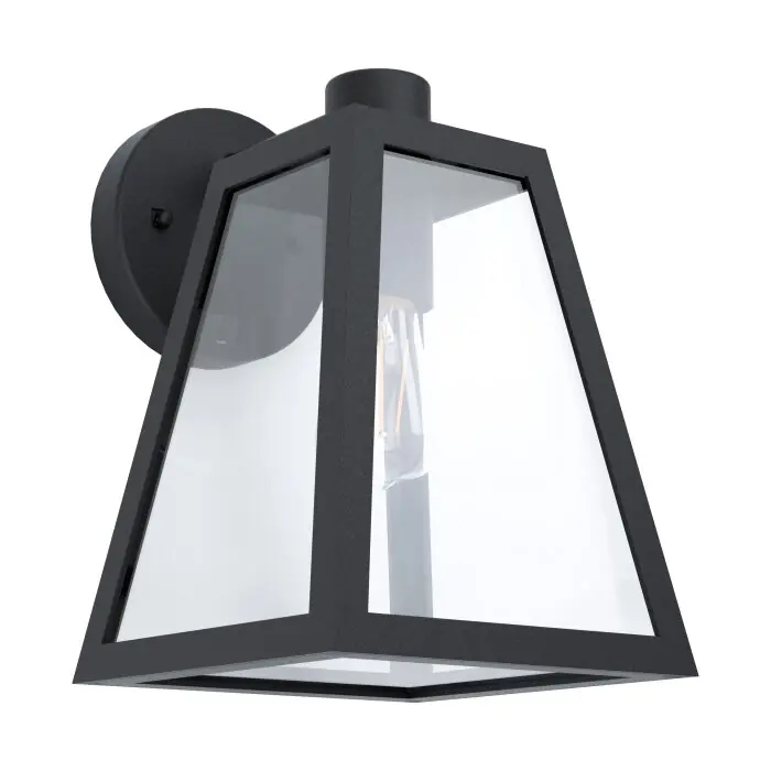 No Te Lo Pierdas Eglo MIRANDOLA Aplique para exterior Negro, 1 luz