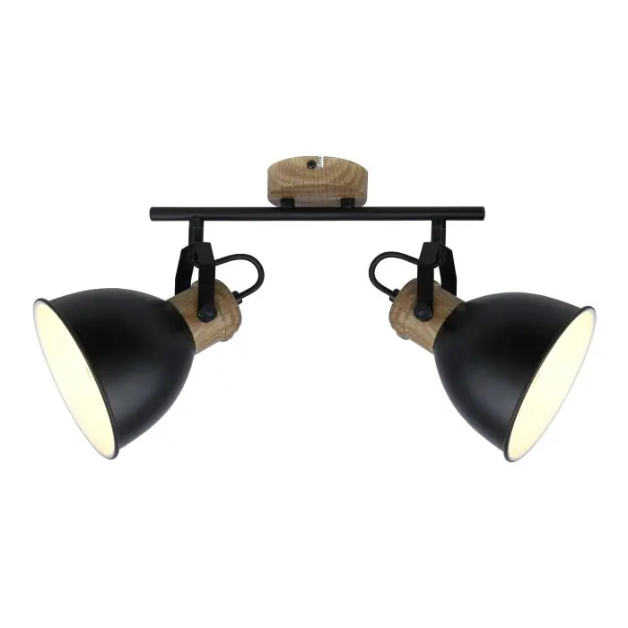 Globo WIHO Proyector Negro, 2 luces Marca Reconocida