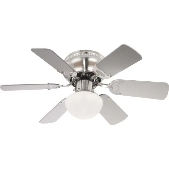 Envío Inmediato Globo Ventilador Níquel-mate, 1 luz