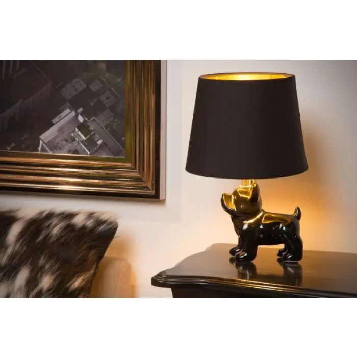 Descuento Lucide SIR WINSTON Lámpara de mesa Negro, 1 luz