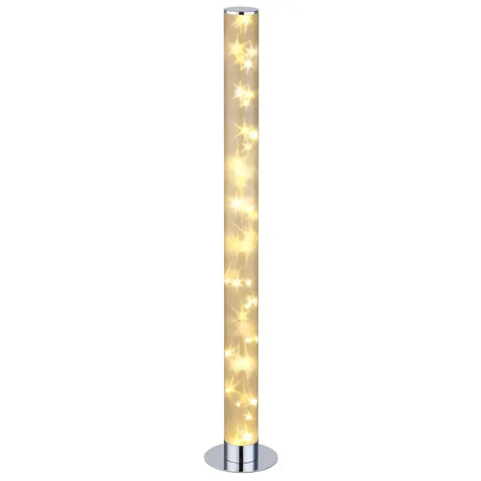 Oferta Flash Globo ROCKY Lámpara de Pie LED Cromo, 1 luz