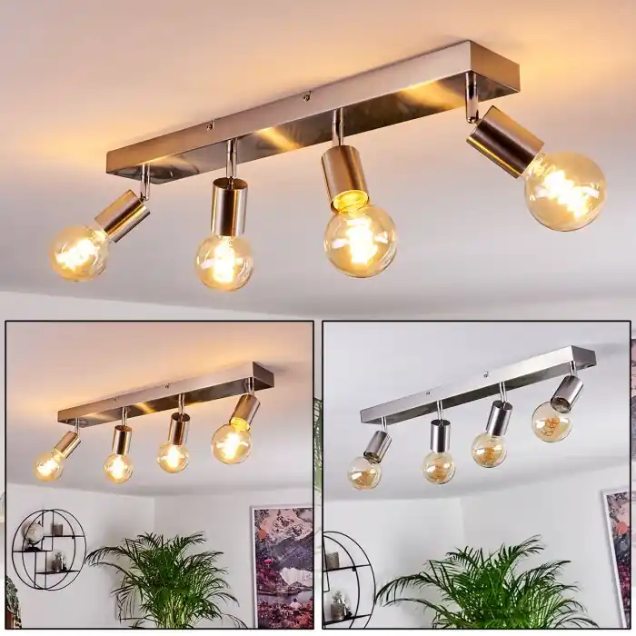 Tulla Lámpara de Techo Níquel-mate, 4 luces Precio De Oferta