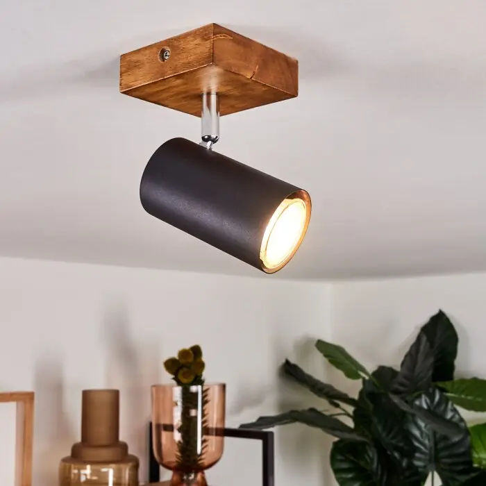 Zuoz Lámpara de Techo Madera clara, 1 luz Precio De Fábrica