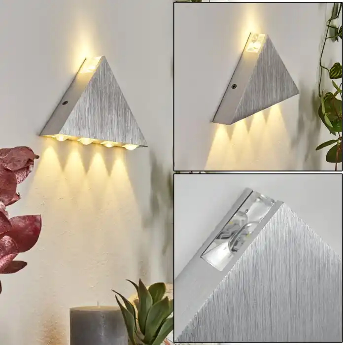 Precio De Fábrica Tapurai Aplique LED Plata, 1 luz