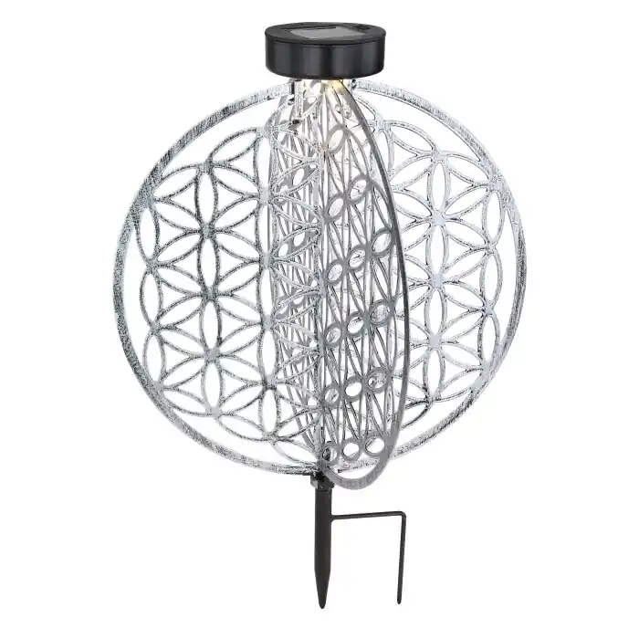 Compra Hoy Globo Lámpara solar LED Plata, 1 luz