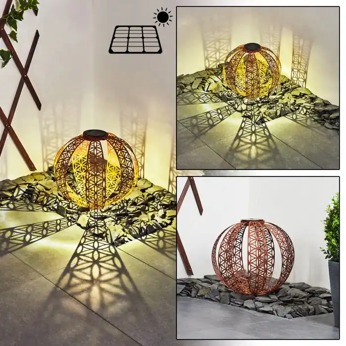 Wasalea Lámpara solare LED Bronce, Negro, 1 luz Compra Ahora