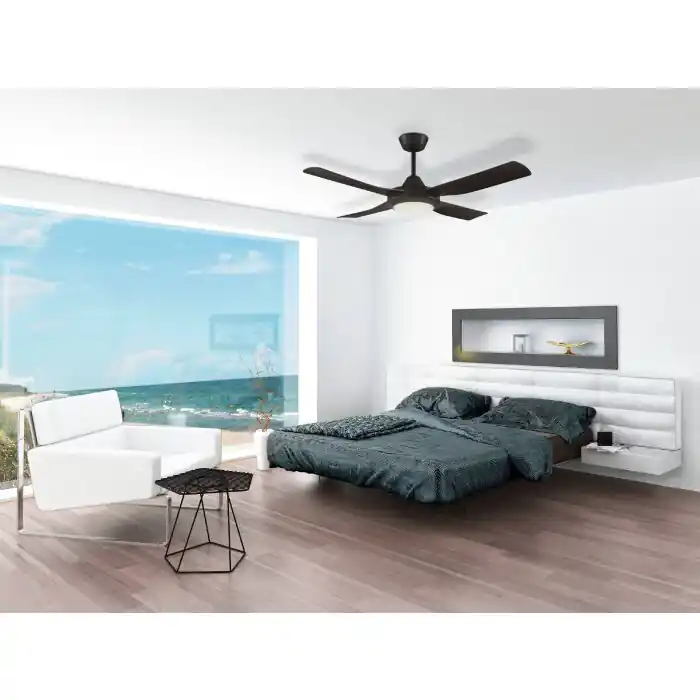 Eglo BONDI 48 Ventilador de techo LED Negro, 1 luz Última Versión