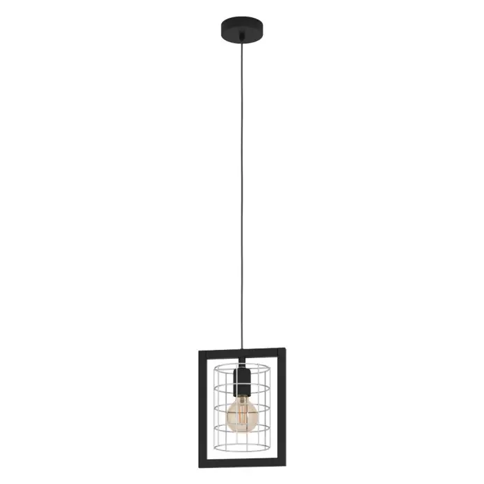 Últimas Unidades Eglo-Leuchten JUBILY Lámpara Colgante Negro, 1 luz