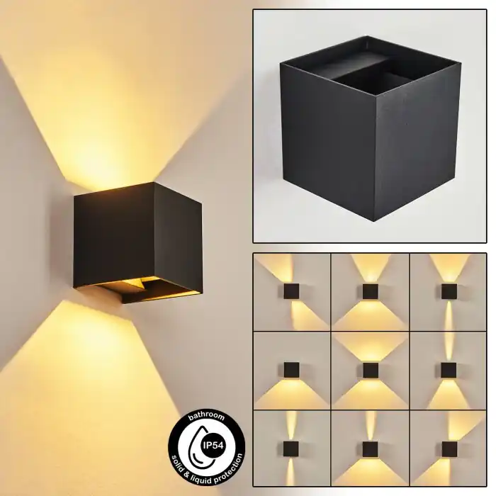 Precio Rebajado Strandaa Aplique LED Negro, 2 luces