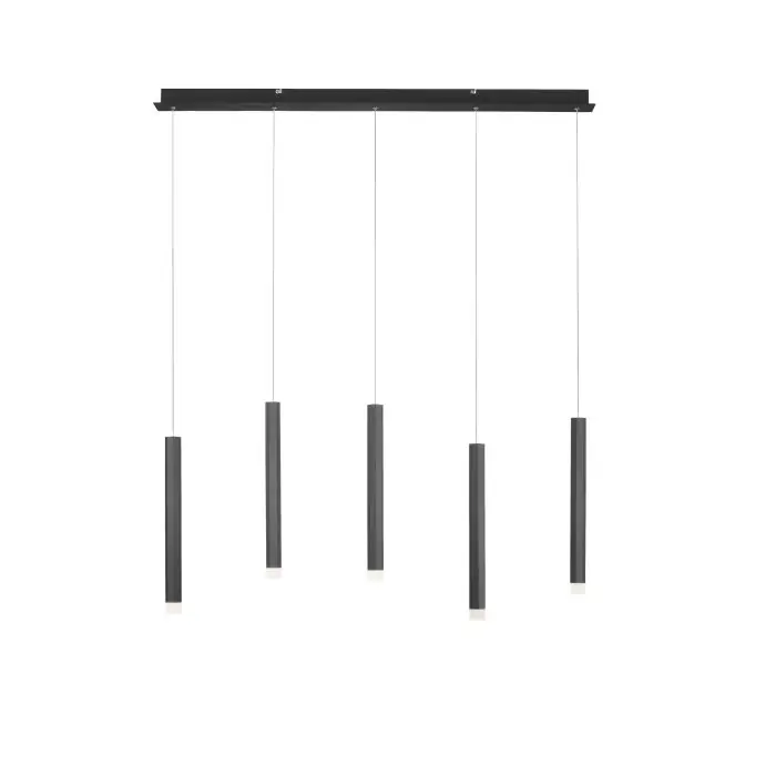 Última Oportunidad Leuchten-Direkt BRUNO Lámpara Colgante LED Negro, 5 luces