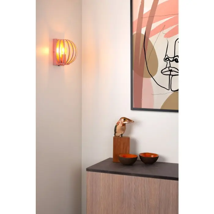 Compra Hoy Lucide MERLINA Aplique Rosa, 1 luz