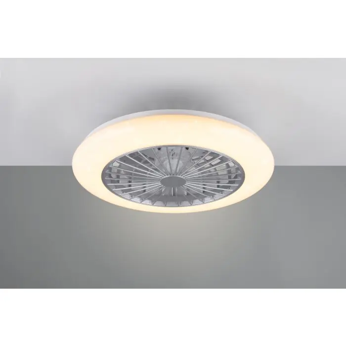 Súper Precio Reality Stralsund Ventilador LED Titanio, 1 luz, Mando a distancia