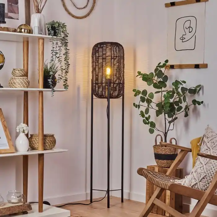 Zaracure Lámpara de Pie Negro, 1 luz Solo Hoy