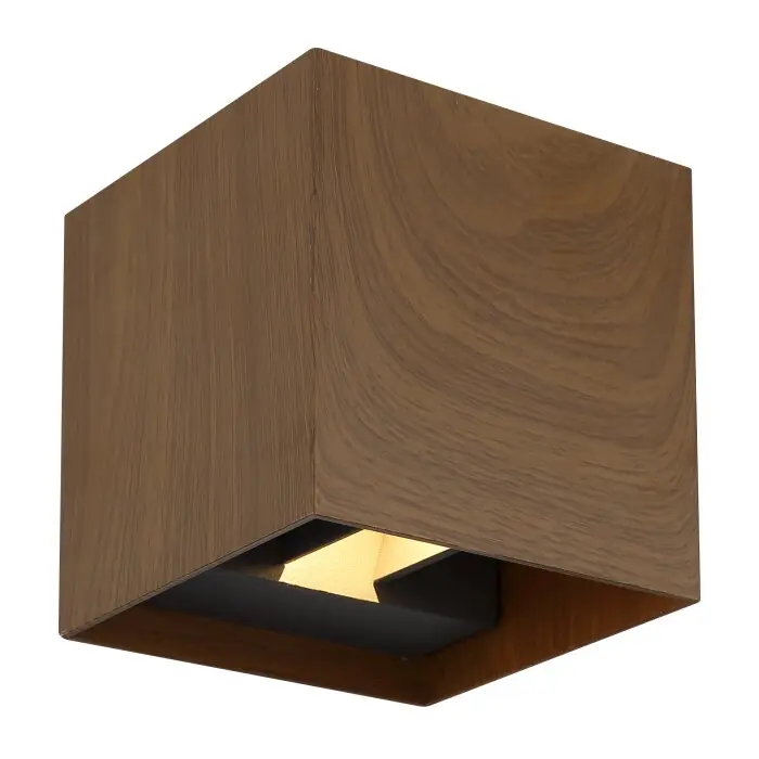 Directo De Fábrica Globo VERONIKA Aplique para exterior LED Color madera, 1 luz