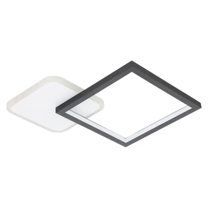 A Buen Precio Eglo GAFARES Lámpara de Techo LED Negro, Blanca, 1 luz