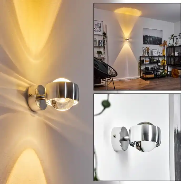Sapri Aplique Plata, 1 luz Oferta