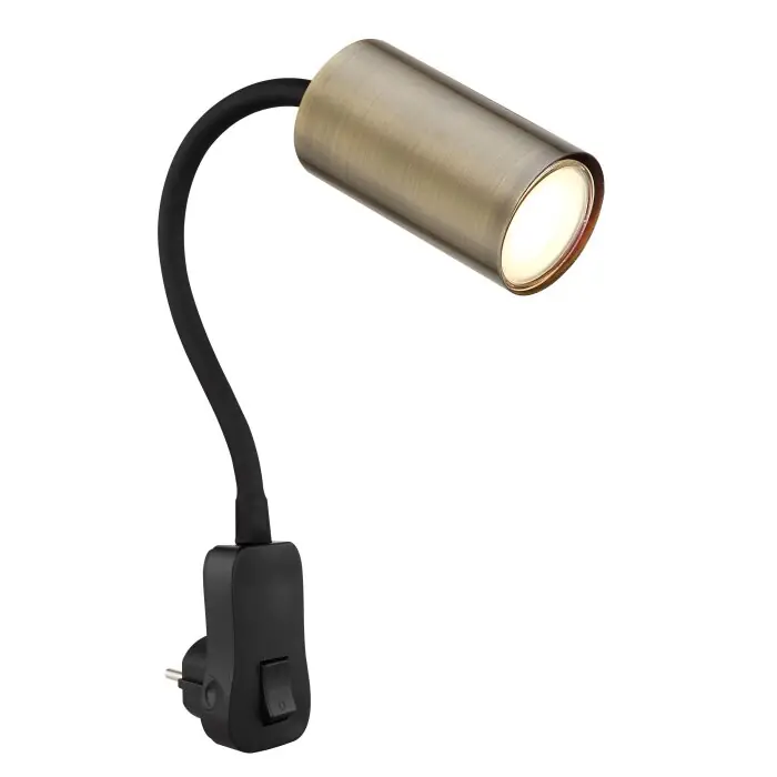 Gran Oferta Globo ROBBY Aplique Negro, 1 luz