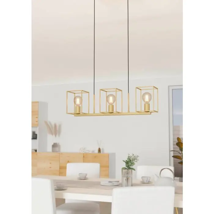 Venta Final Eglo CUMIOLE Lámpara Colgante dorado, 3 luces