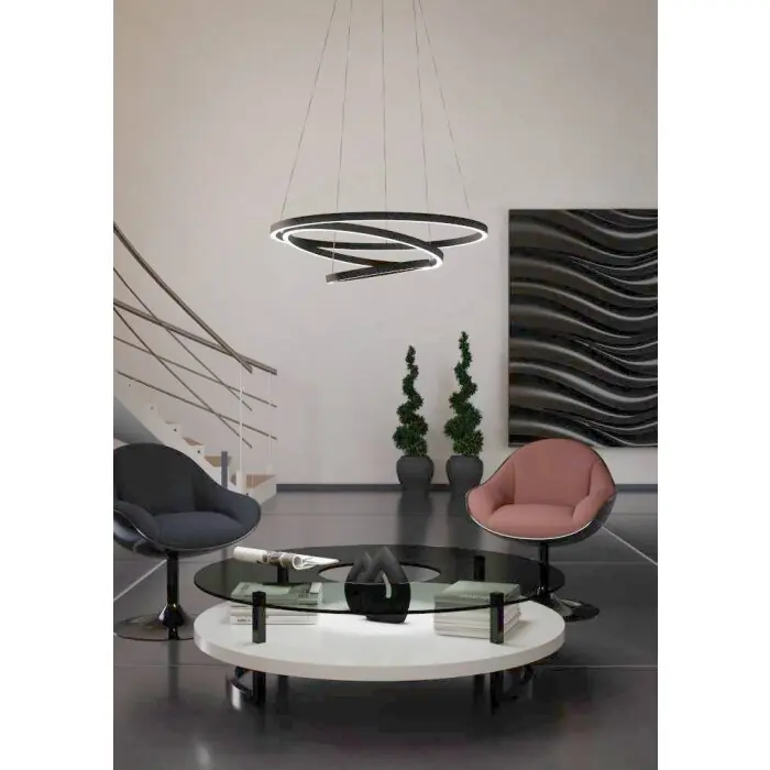 Venta Final Eglo LOBINERO-Z Lámpara Colgante LED Negro, 1 luz