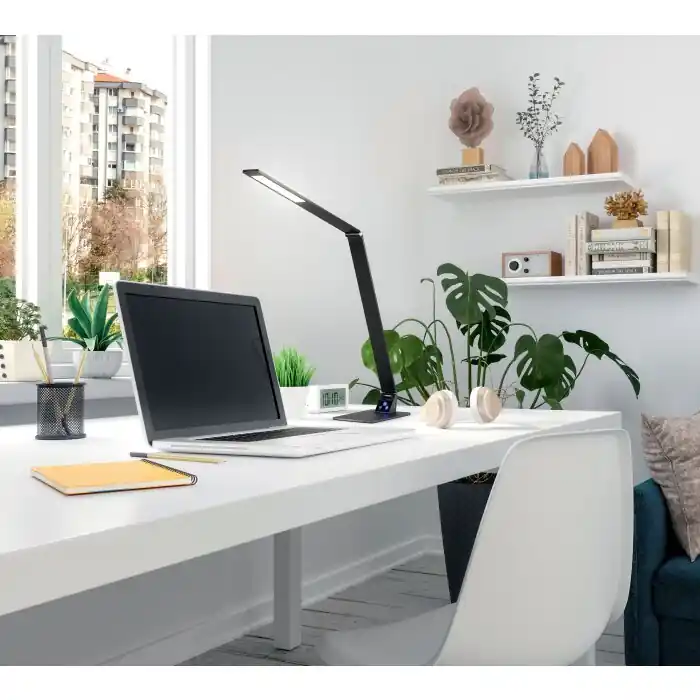 A Buen Precio Fabas Luce Wasp Lámpara de mesa LED Negro, 1 luz