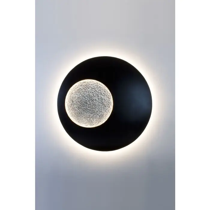 Holländer LUNA Aplique LED Marrón, Negro, Plata, 2 luces Popular
