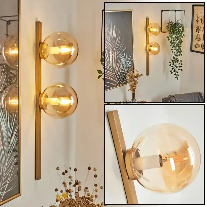 Barato Rascoupet Aplique dorado, 2 luces
