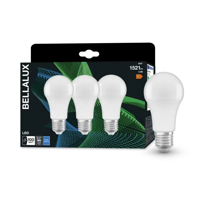 BELLALUX® CLA Juego de 3 LED E27 13 W 4000 Kelvin 1521 Lumen Gran Oferta