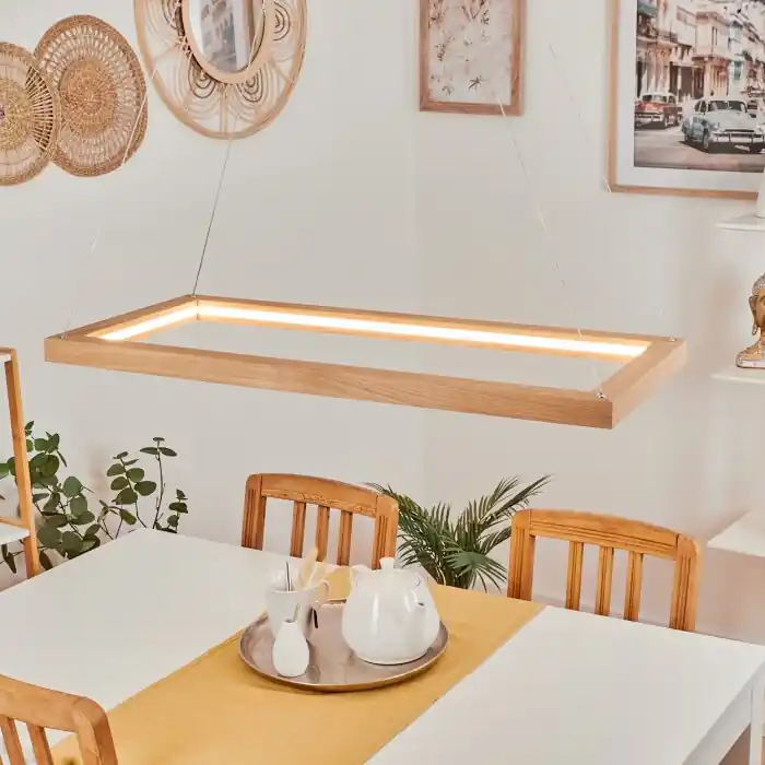 Zeve Lámpara Colgante LED Crudo, 1 luz Económico