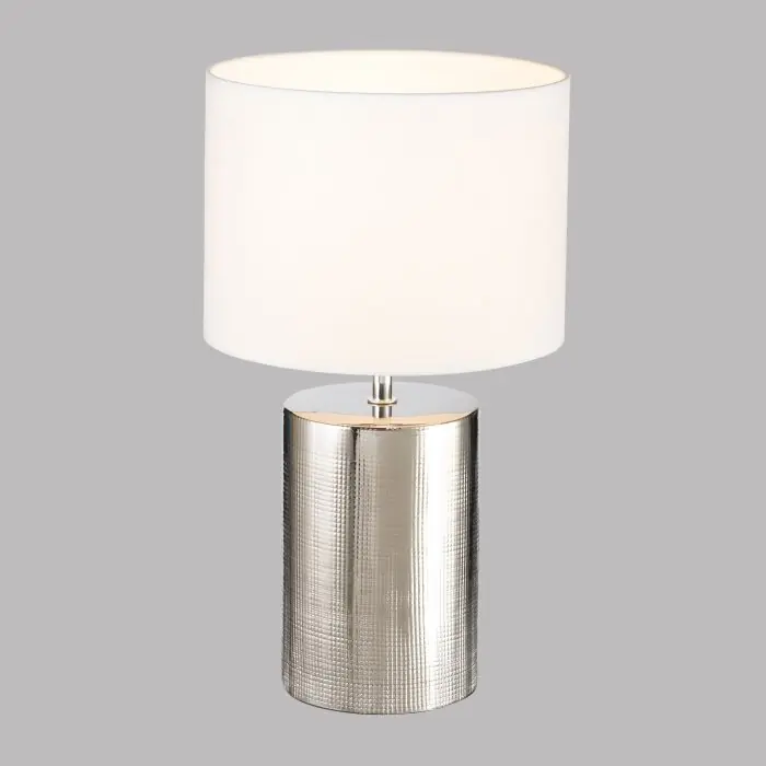 Fischer & Honsel Prata Lámpara de mesa Plata, 1 luz Más Vendido