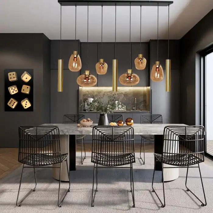 Steinhauer Reflexion Lámpara Colgante LED, 9 luces Entrega Rápida