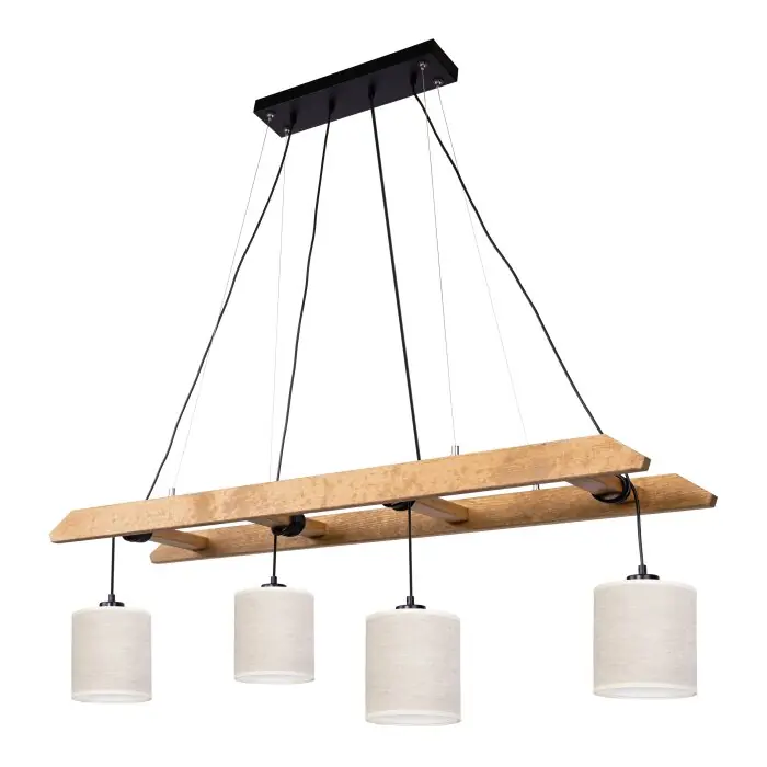 A Buen Precio Amaichá Lámpara Colgante Crudo, 4 luces