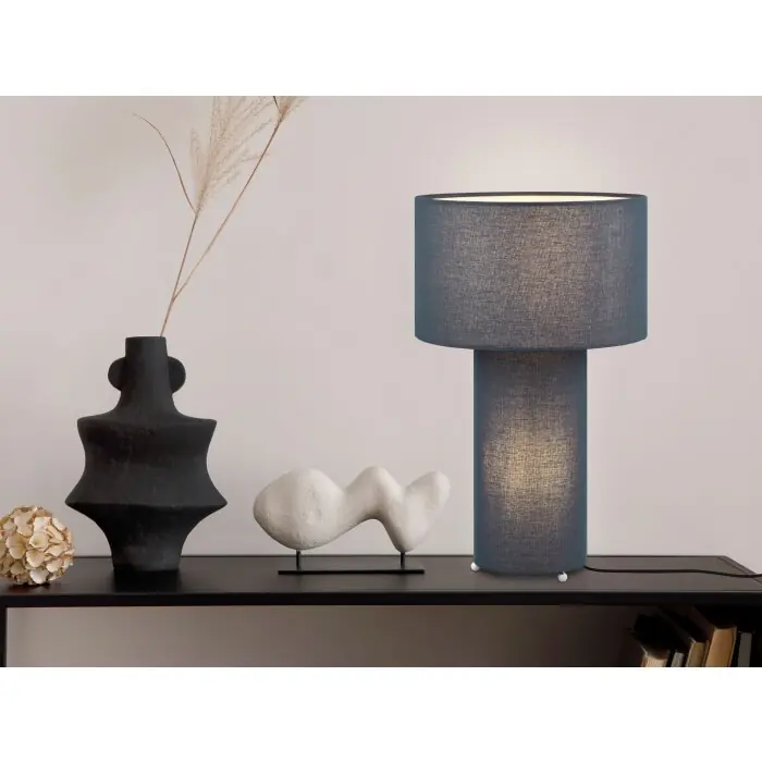 Solo Hoy Trio Bale Lámpara de mesa Azul, 2 luces