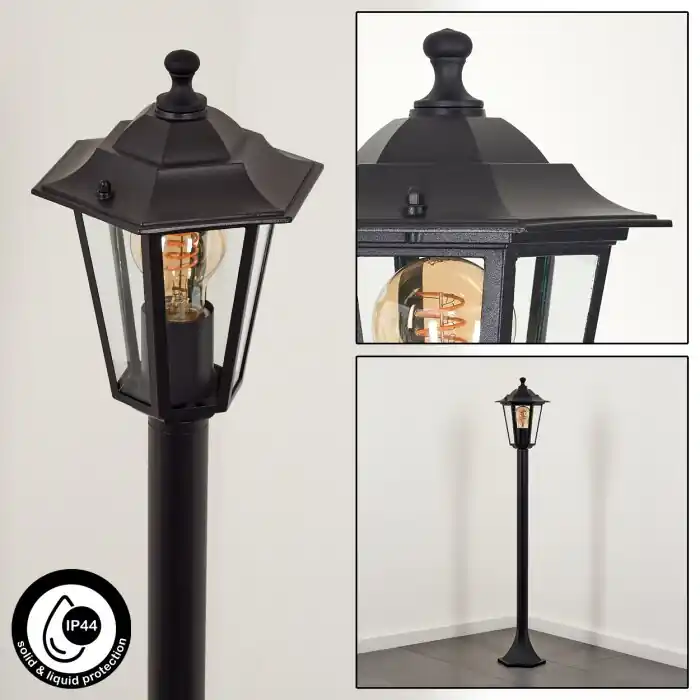 Loria Poste de Jardín Negro, 1 luz Precio Rebajado