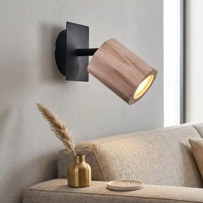 Entrega Rápida Postigo Aplique Negro, 1 luz