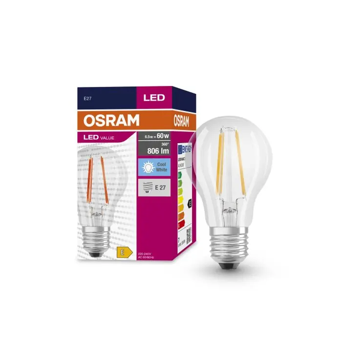 Venta Final Lámparas Osram E27 LED 6.5 Watt blanco neutro 806 Lumen