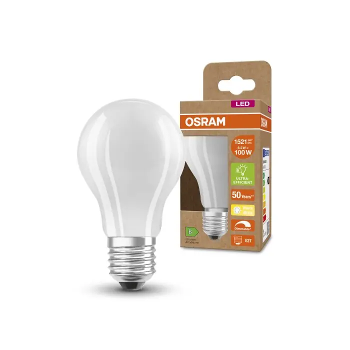 Disponible Ahora Lámparas Osram E27 LED 8.2 Watt blanco cálido regulable 1521 Lumen