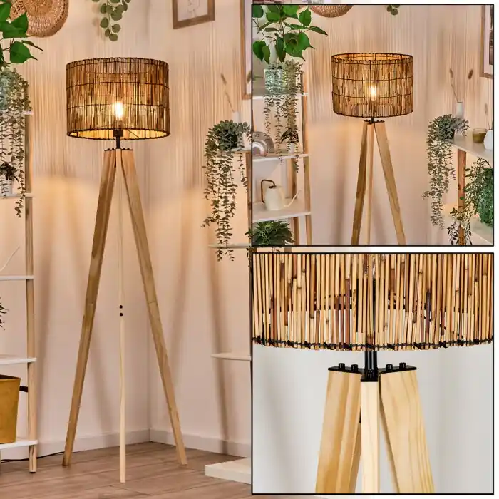 Popular Cando Lámpara de pie Crudo, 1 luz