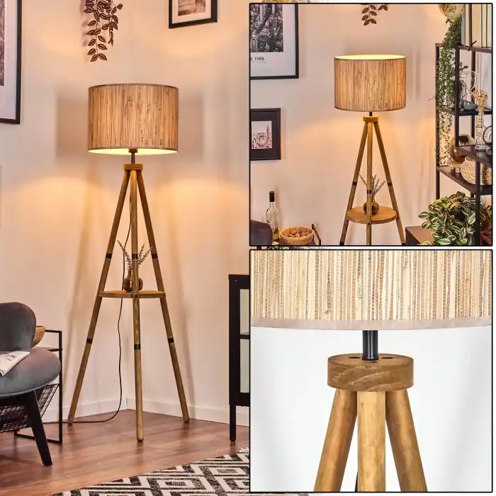 Bongal Lámpara de pie Crudo, 1 luz Descuento