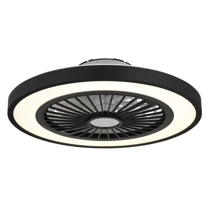 Lámparas Globo Lighting Blizzak lámpara ventilador de techo LED Negro, 1 luz, Mando a distancia Promoción Exclusiva
