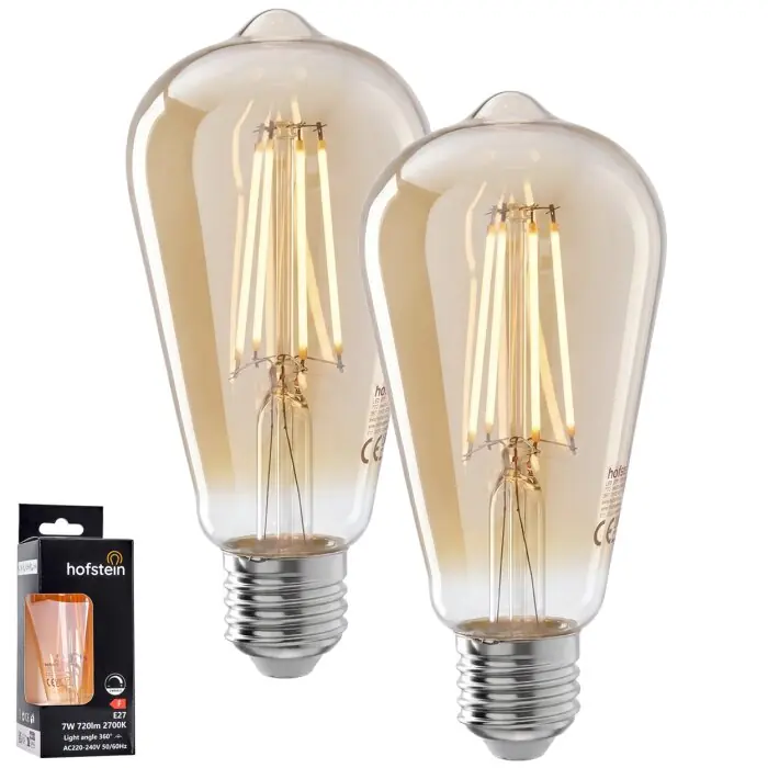 Popular E27 LED 7 Watt blanco cálido regulable 720 Lumen