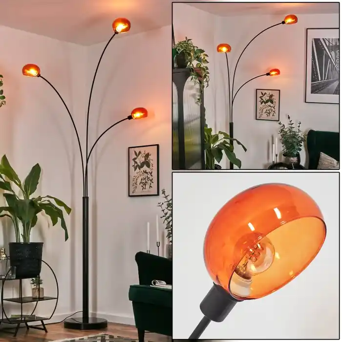 Comprar En Línea Nikkala Lámpara de pie Negro, 3 luces