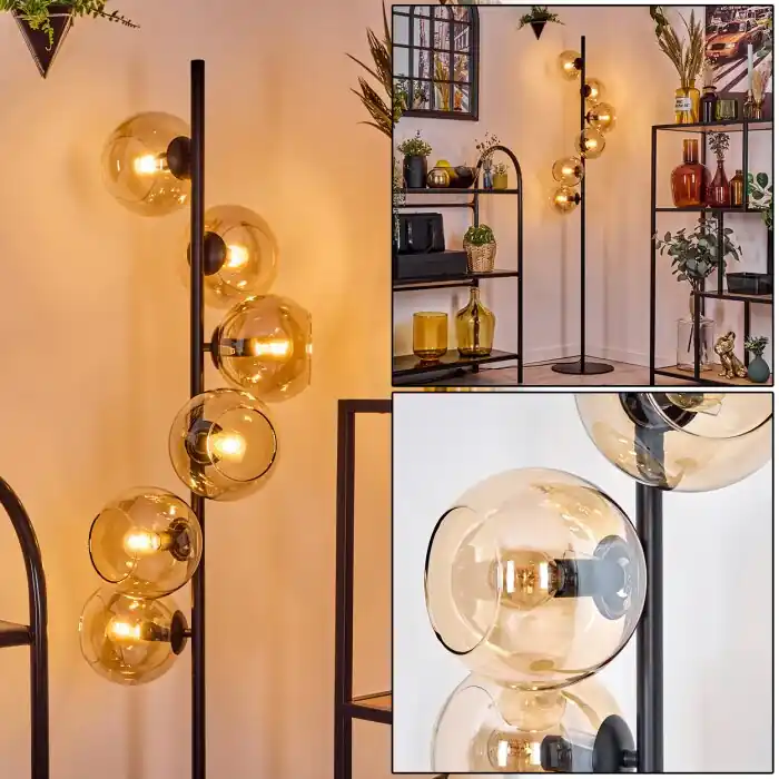 Koyoto Lámpara de pie Colores ámbar, 6 luces Compra Ahora