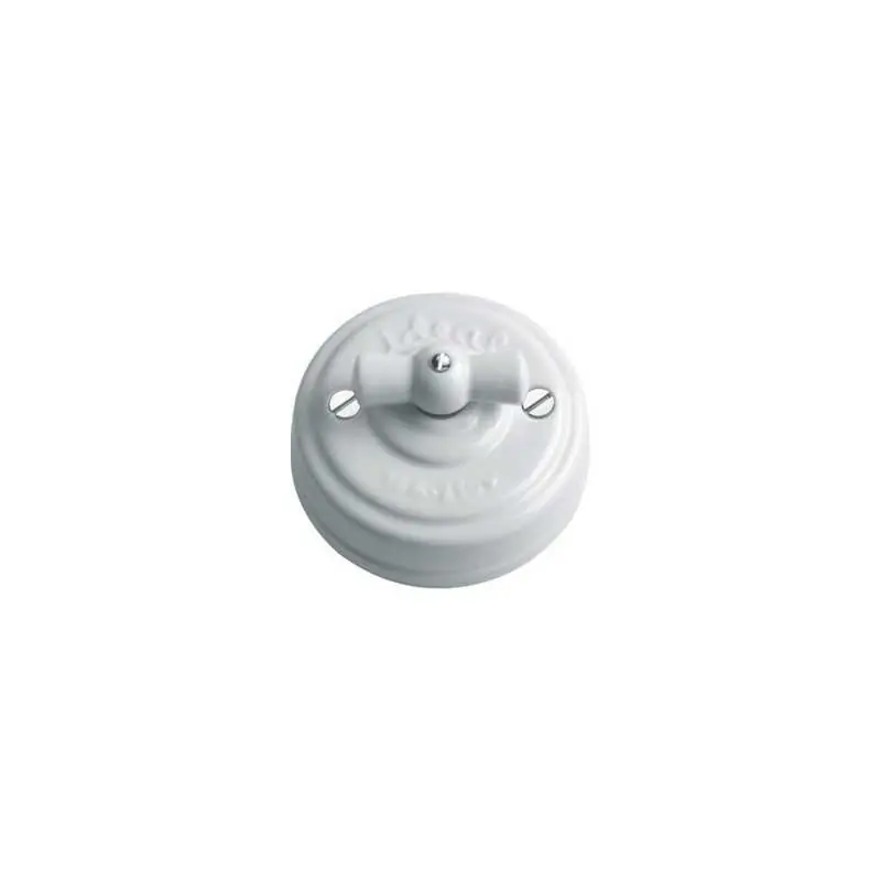 Conmutador porcelana superficie modular blanco Oferta