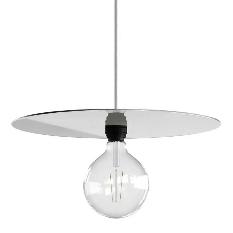 Stock Limitado Pantalla de estilo industrial plato color blanco 200mm