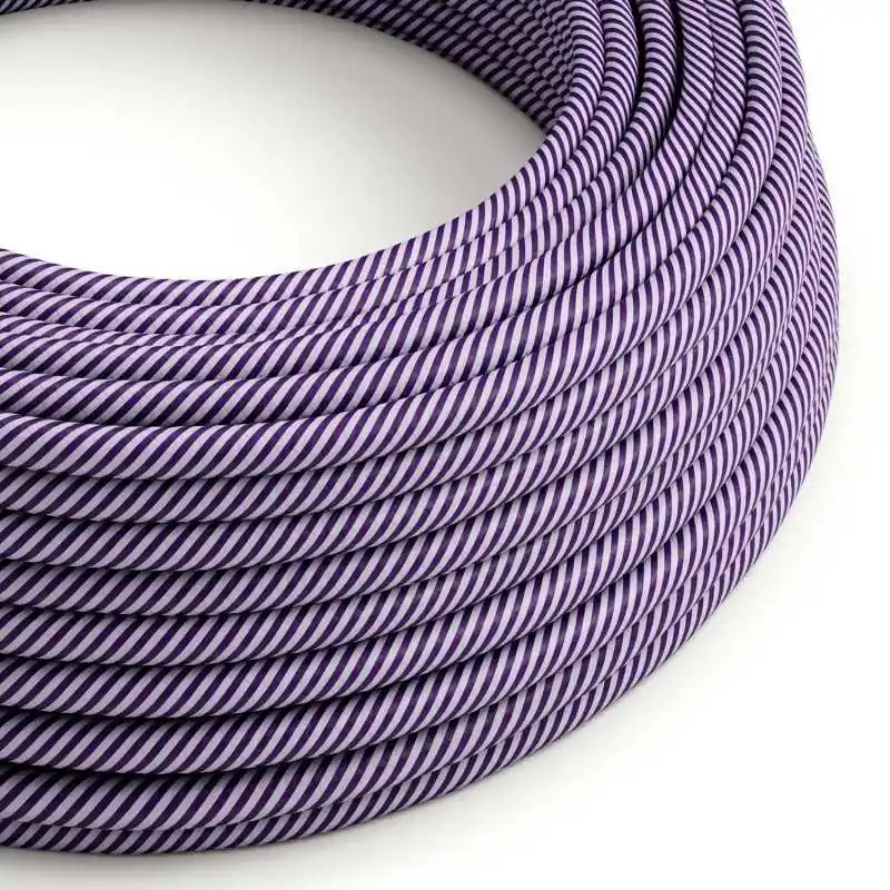 Cable decorativo textil a metros homologado lila hechizo Alta Calidad