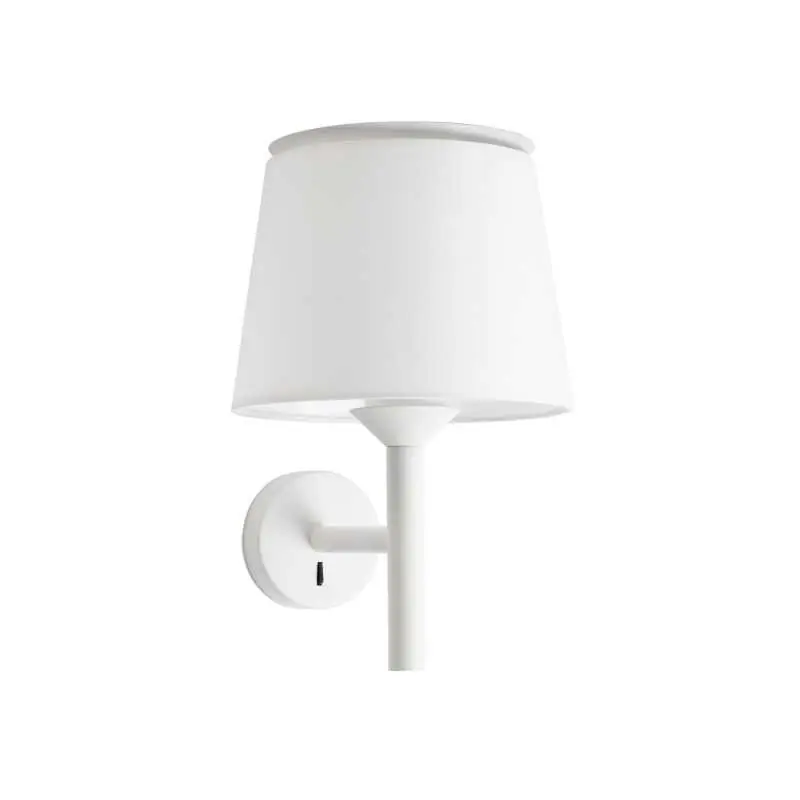 Entrega Rápida Lámpara pared acero E27 blanco mate LAILLY