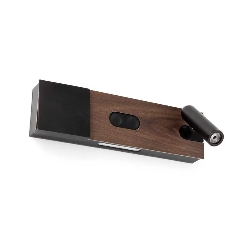 Lámpara pared madera LED integrado madera ANDELOT Popular
